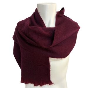 Pokoloko Artisan Alpaca Scarf 🇪🇨 – Burgundy - Hand-Loomed in Ecuador - NWT